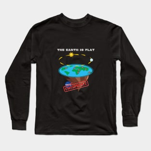The earth is flat fashion design Long Sleeve T-Shirt